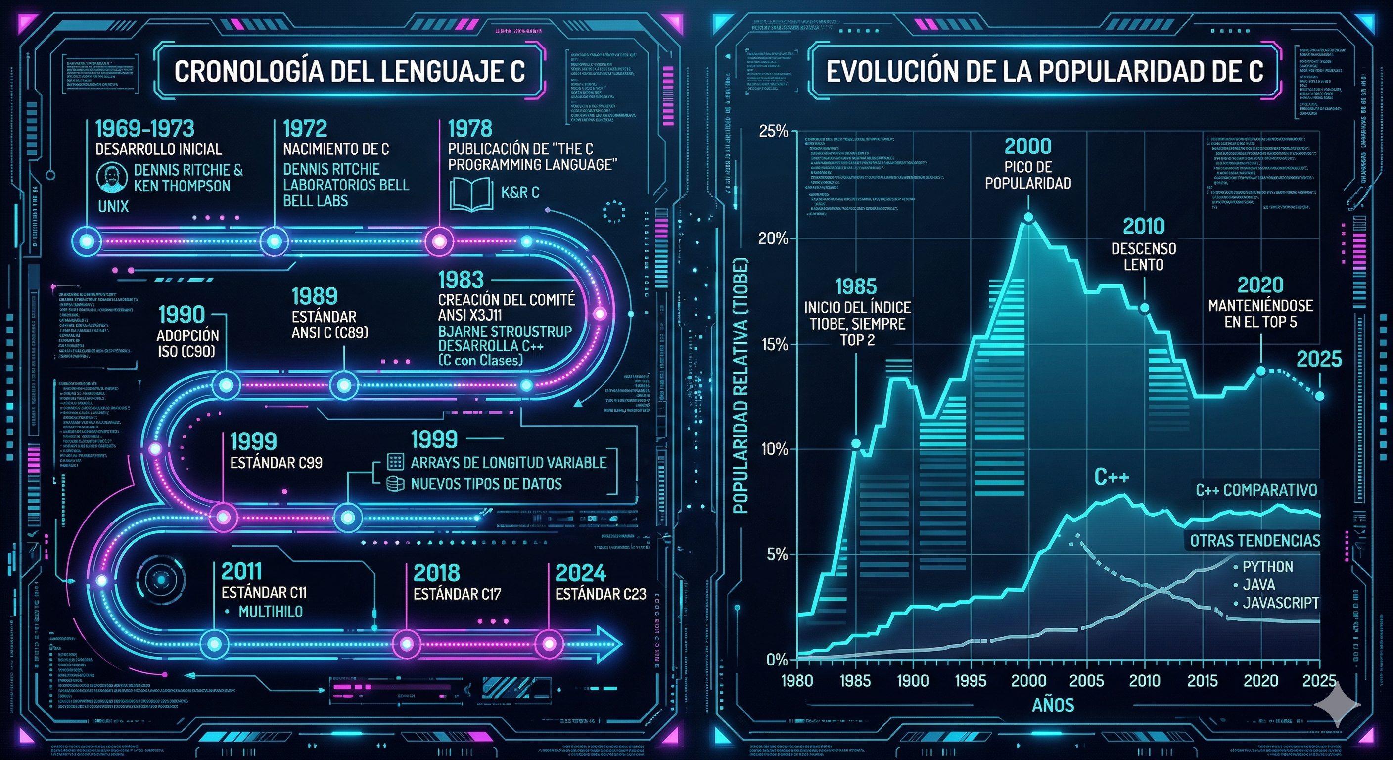 C - Gráficos y Estadísticas del Lenguaje